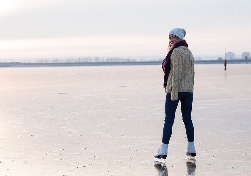 Maybe, to the skating rink?