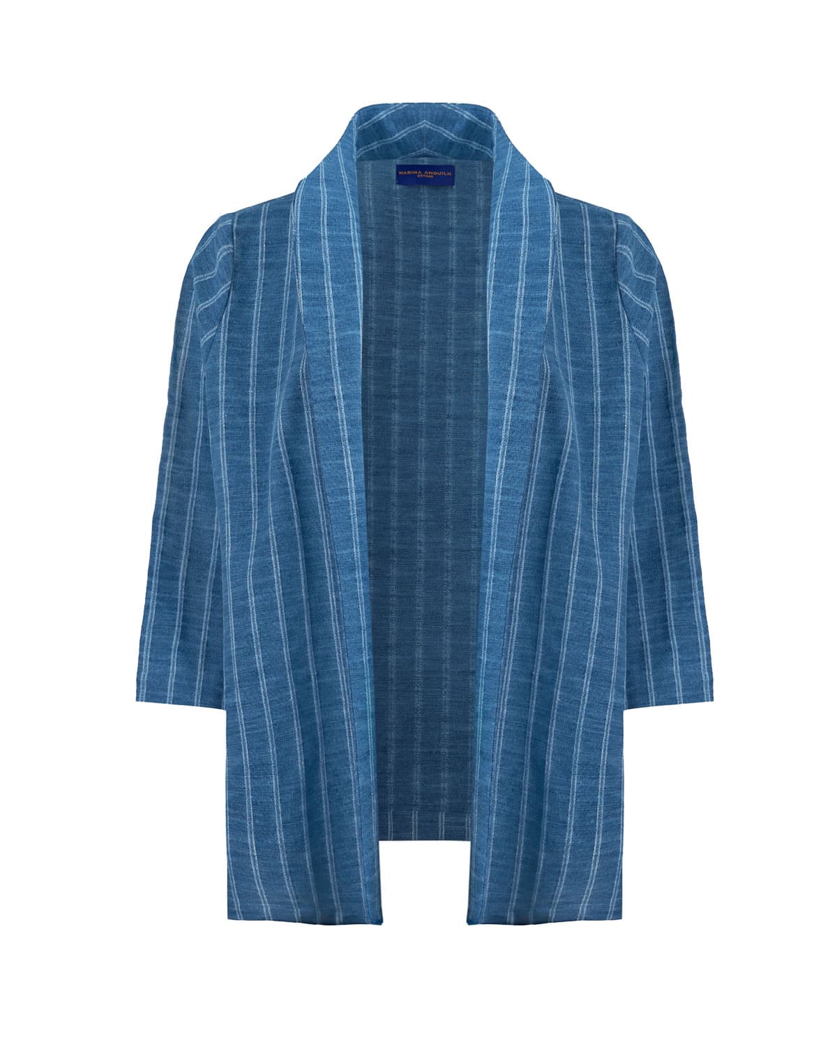 NEW JAZZ LINEN JACKET STRIPES BLUE