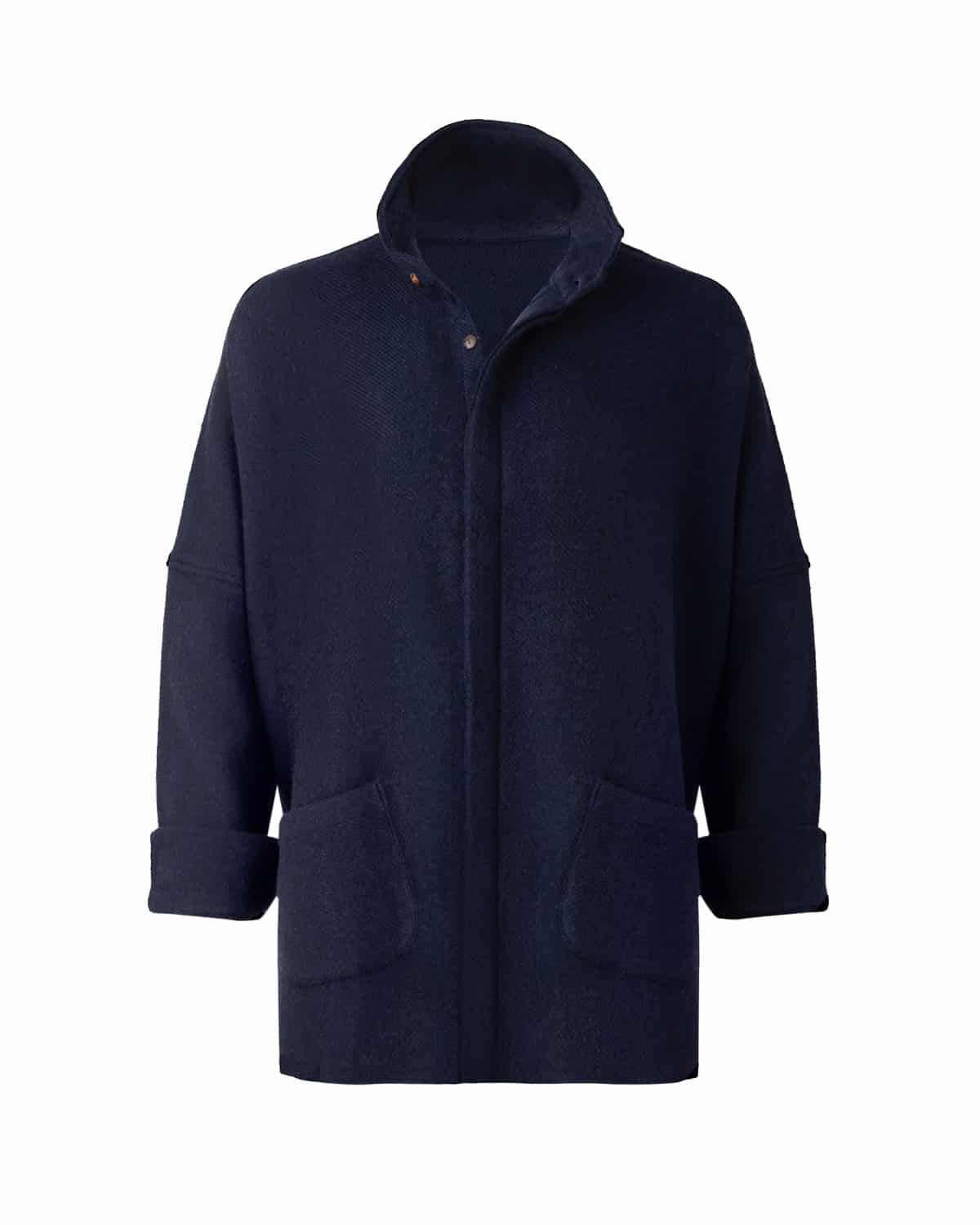 GABY WOVEN YAK OVER SHIRT BLUE