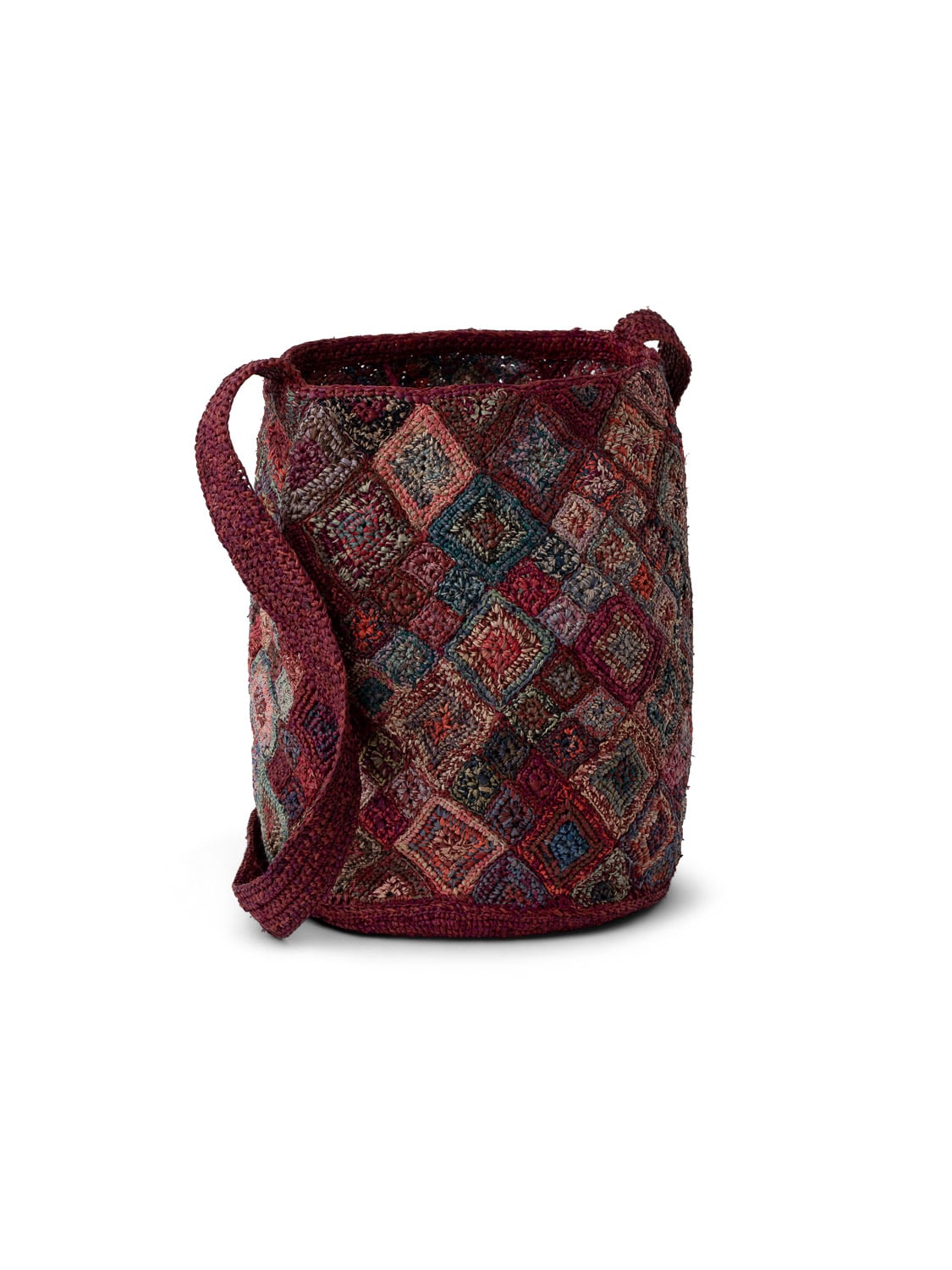 KLIMT RAFFIA BURGUNDY BAG