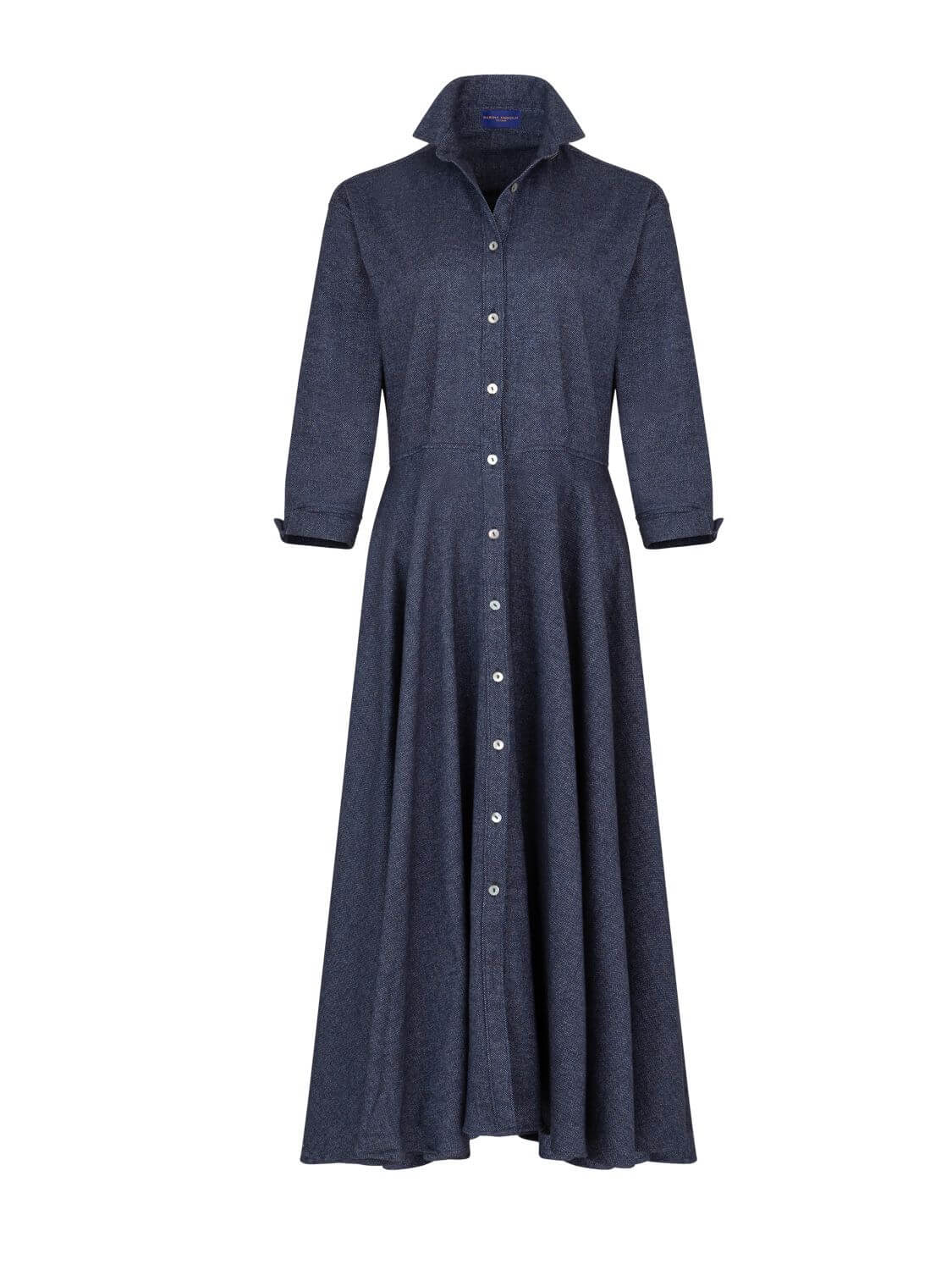 MARINA COTTON DRESS NAVY BLU