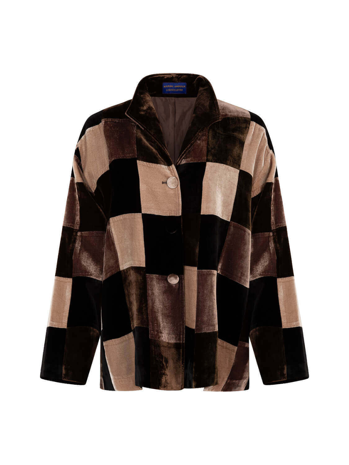 LOLA JACKET PATCHWORK EARTHTONE