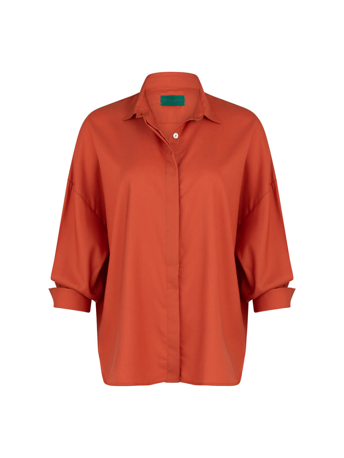 MARINA OVERSIZE SHIRT CORAL MERINO WOOL
