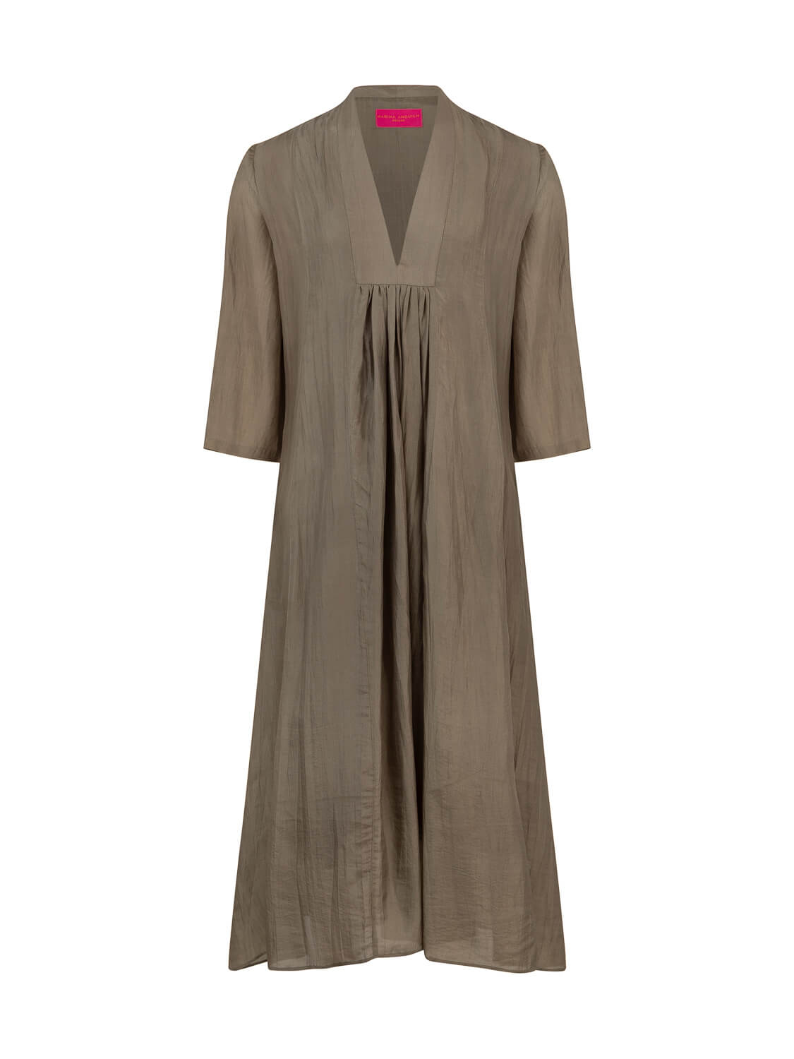 PATTY DRESS SILK OLIVE