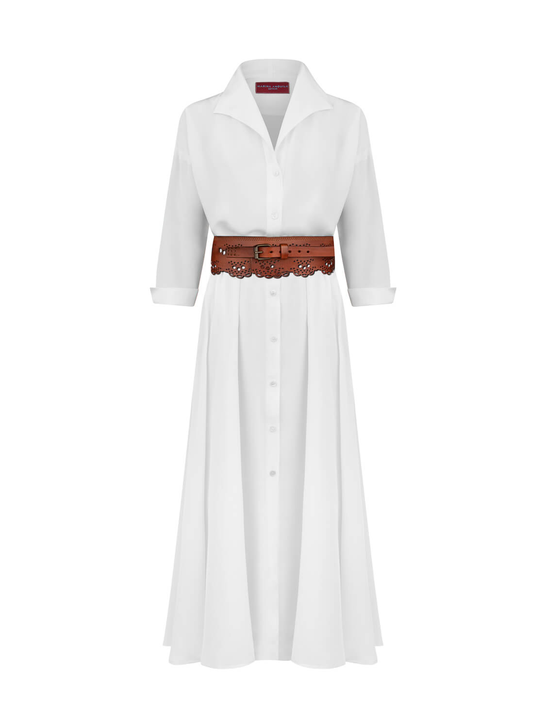 PERRINE DRESS CREPE DE CHINE CREAM NATURAL