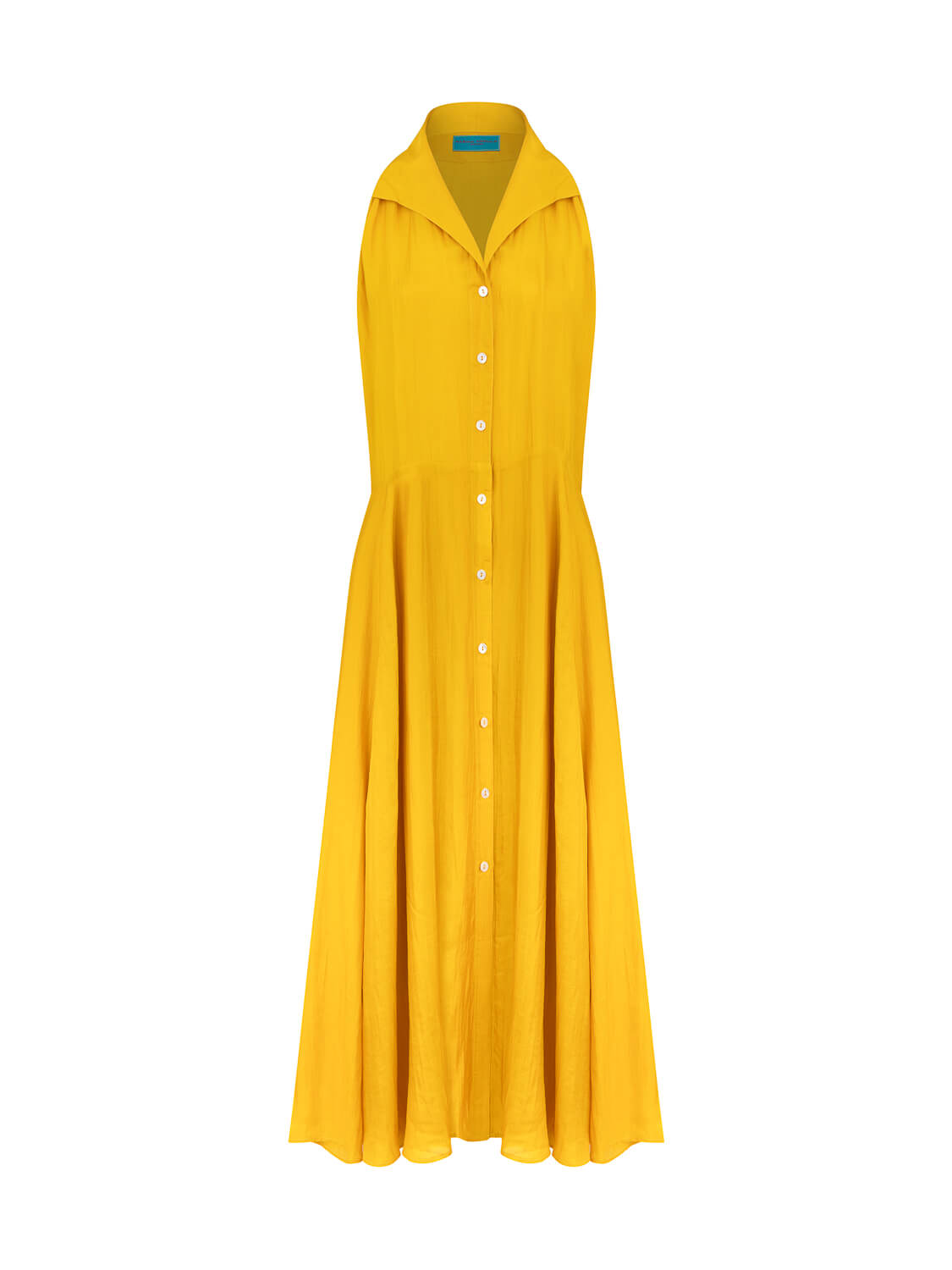 PERRINE SILK DRESS SUNFLOWER YELLOW