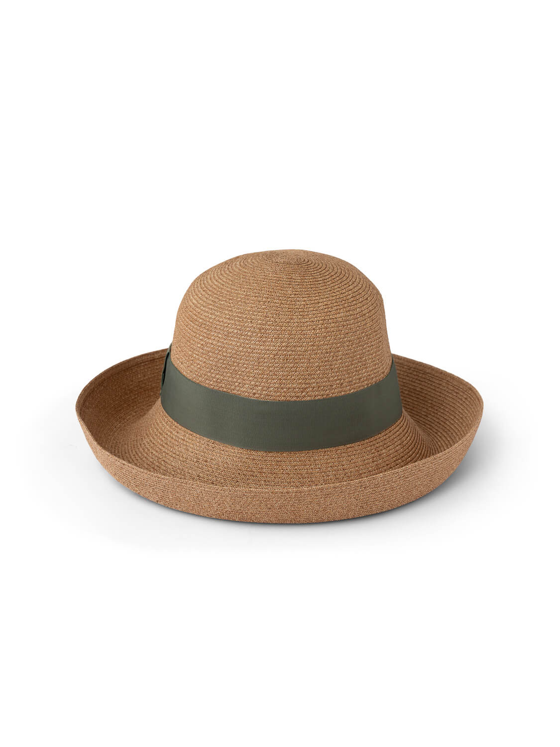 TAORMINA HAT WITH SAGE RIBBON